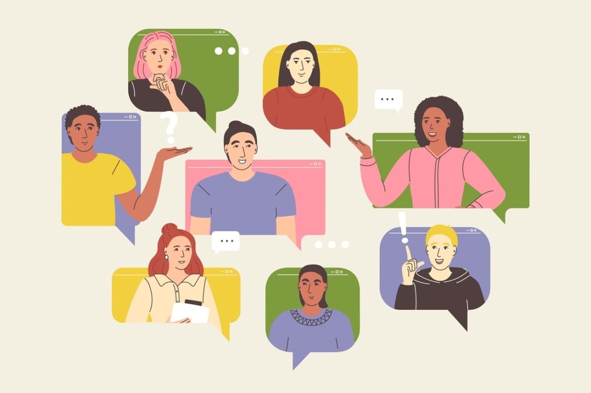 A visual representation of common challenges faced by virtual teams.