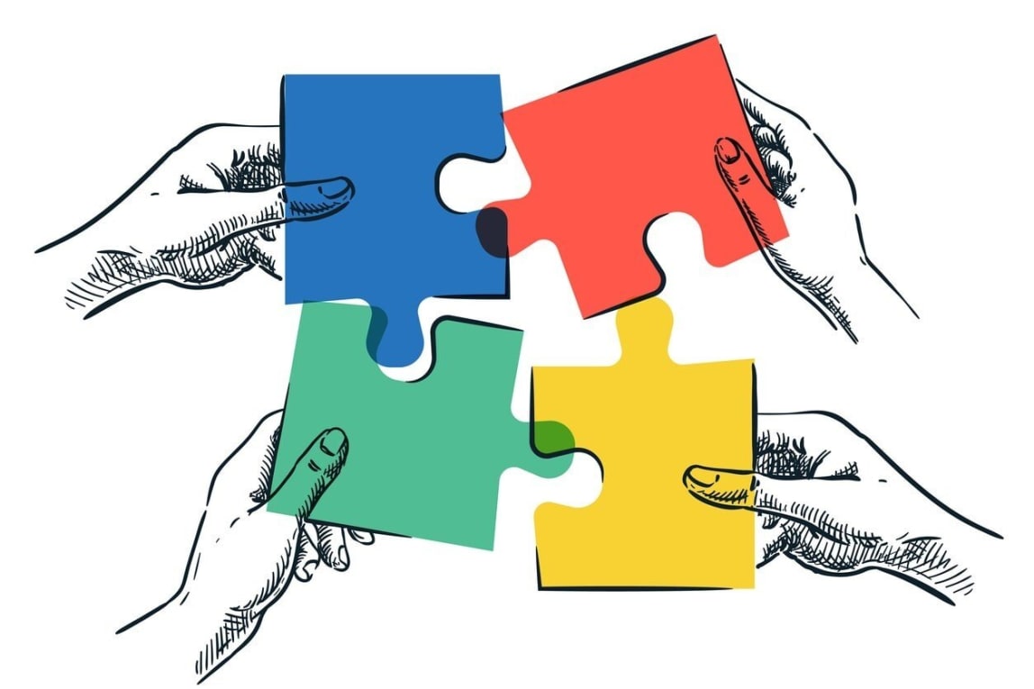 A comparison of Slack and Zoom for team collaboration, showing both platforms in use.