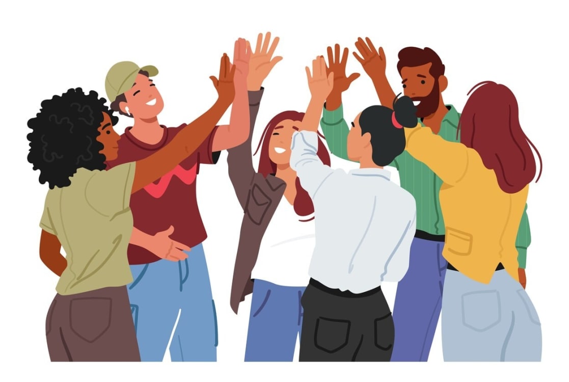 An illustration highlighting the benefits of daily standup meetings.