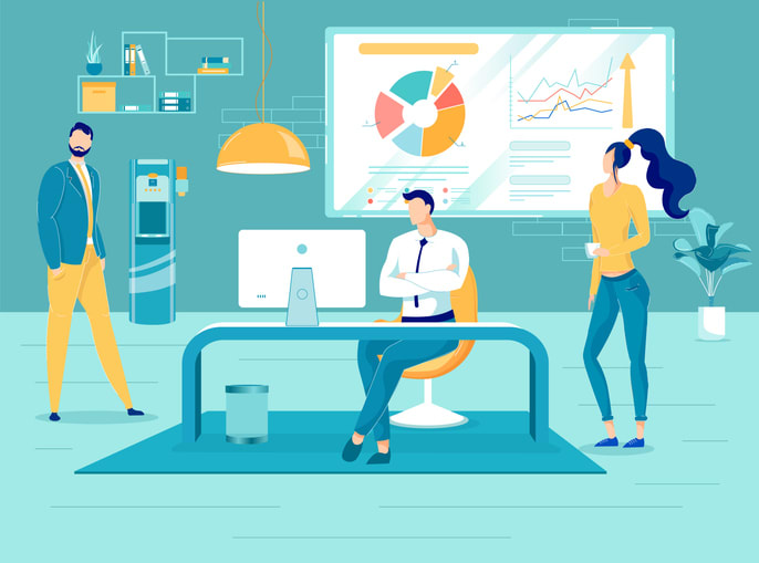 Business Team Conference or Meeting in Office