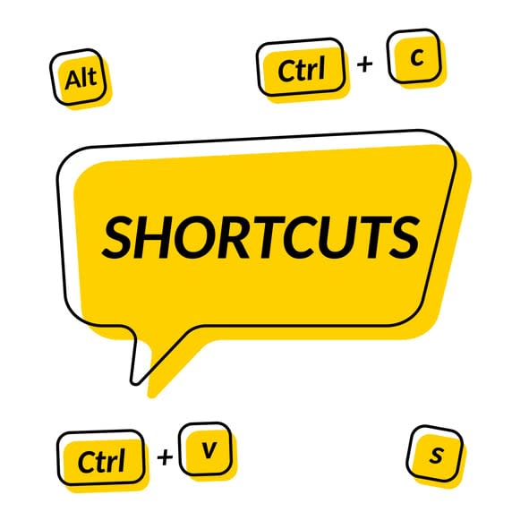 Shortcuts stock illustration