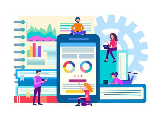 The optimization and improvement of the mobile application stock illustration