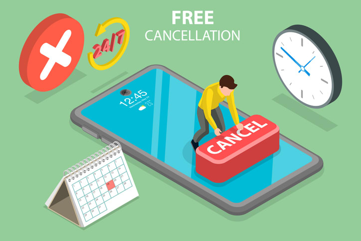 Free Cancellation stock illustration