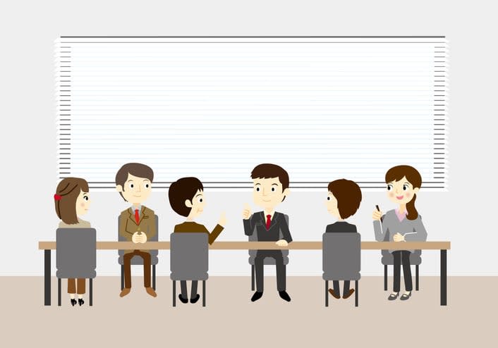 Business meeting image stock illustration