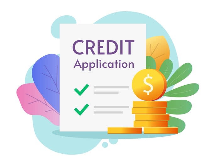 Credit loan application form approved