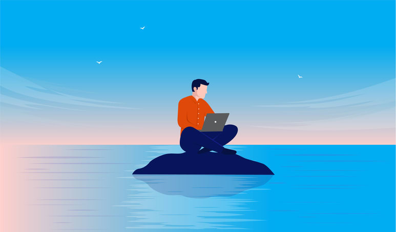 Work from anywhere stock illustration