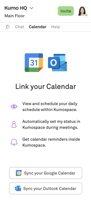 Linking your Outlook Calendar