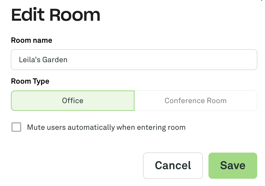 Room Settings