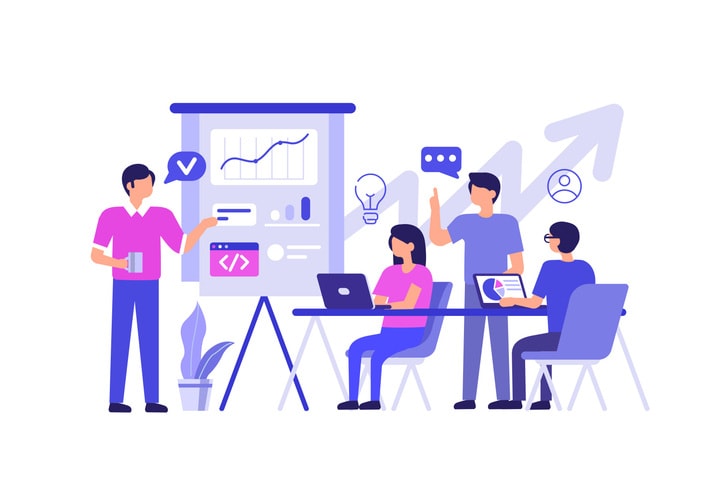 Teamwork stock illustration