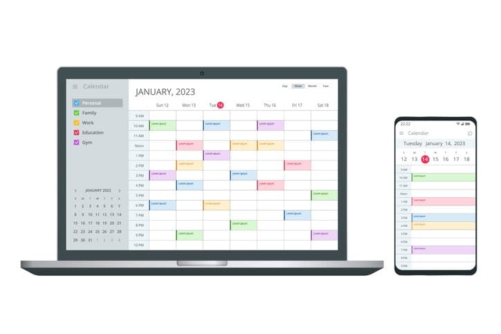 Calendar Planner Organization Management
