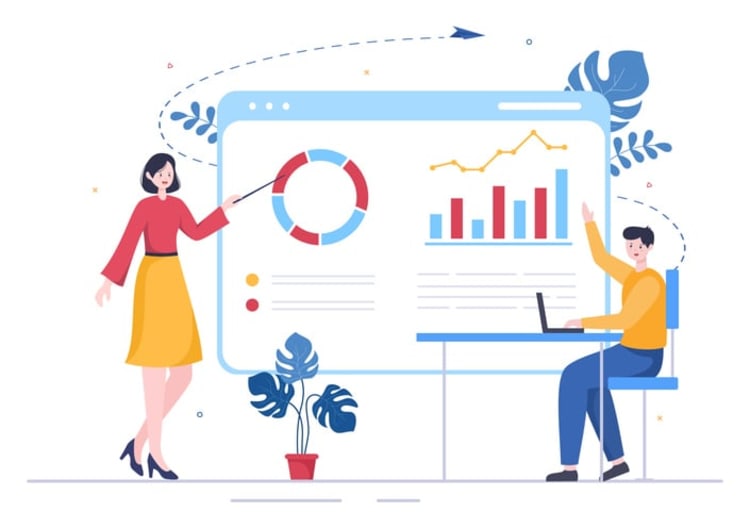 Businessman Plan Strategy and Business Meeting to Carry out the New Project Concept stock illustration
