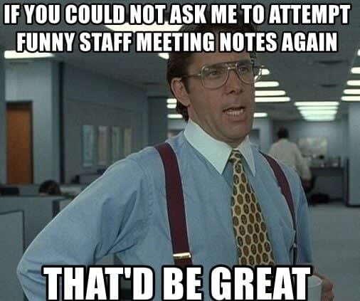 funny office meeting