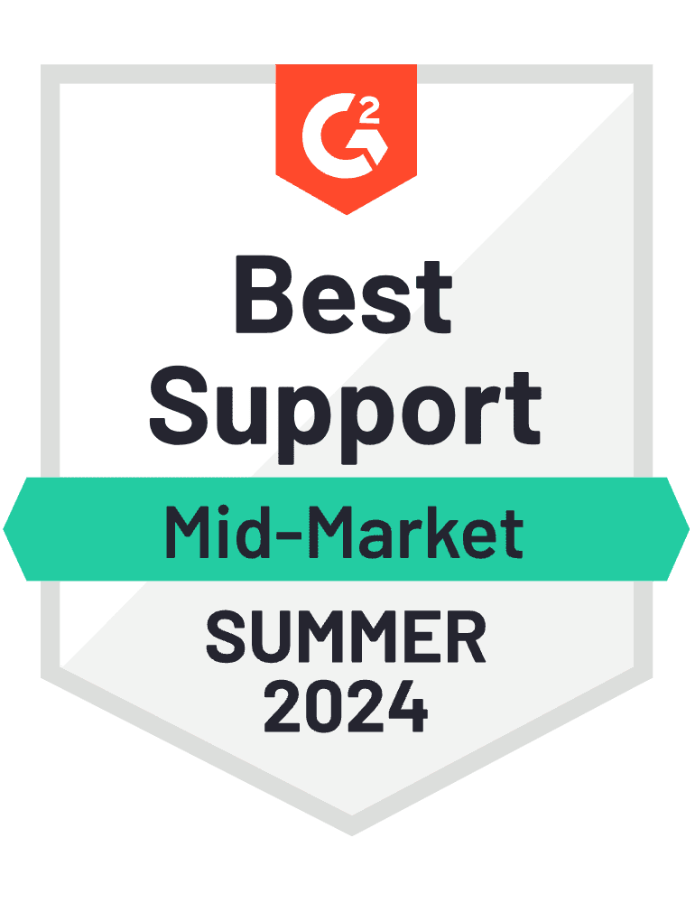 G2 Best Support SMB Summer 2024